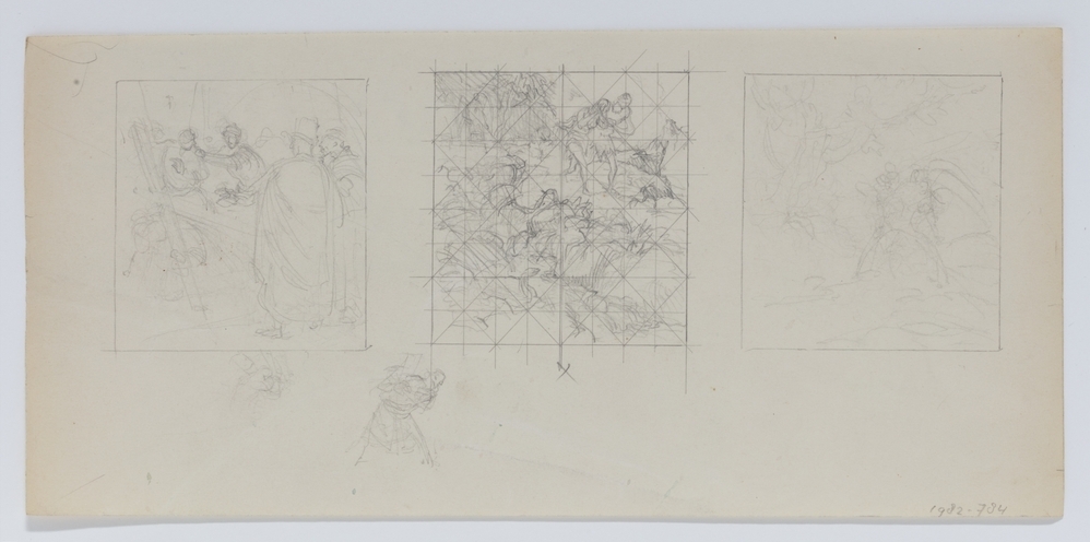 Studieblad Kruiswegstatie, Verdrijving uit het Paradijs en Jacobs worsteling met de engel