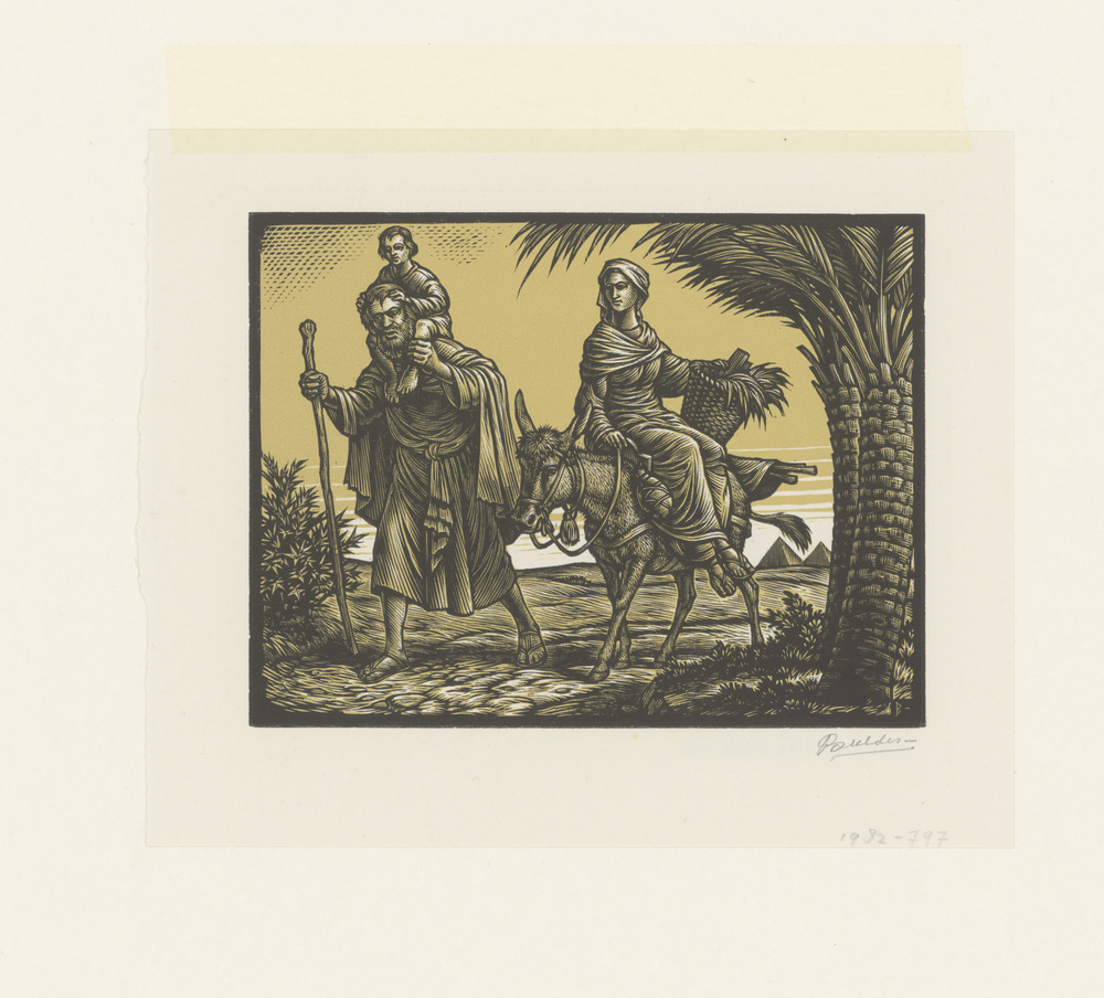 Nieuwjaarskaart Pater A. Duijvesteijn