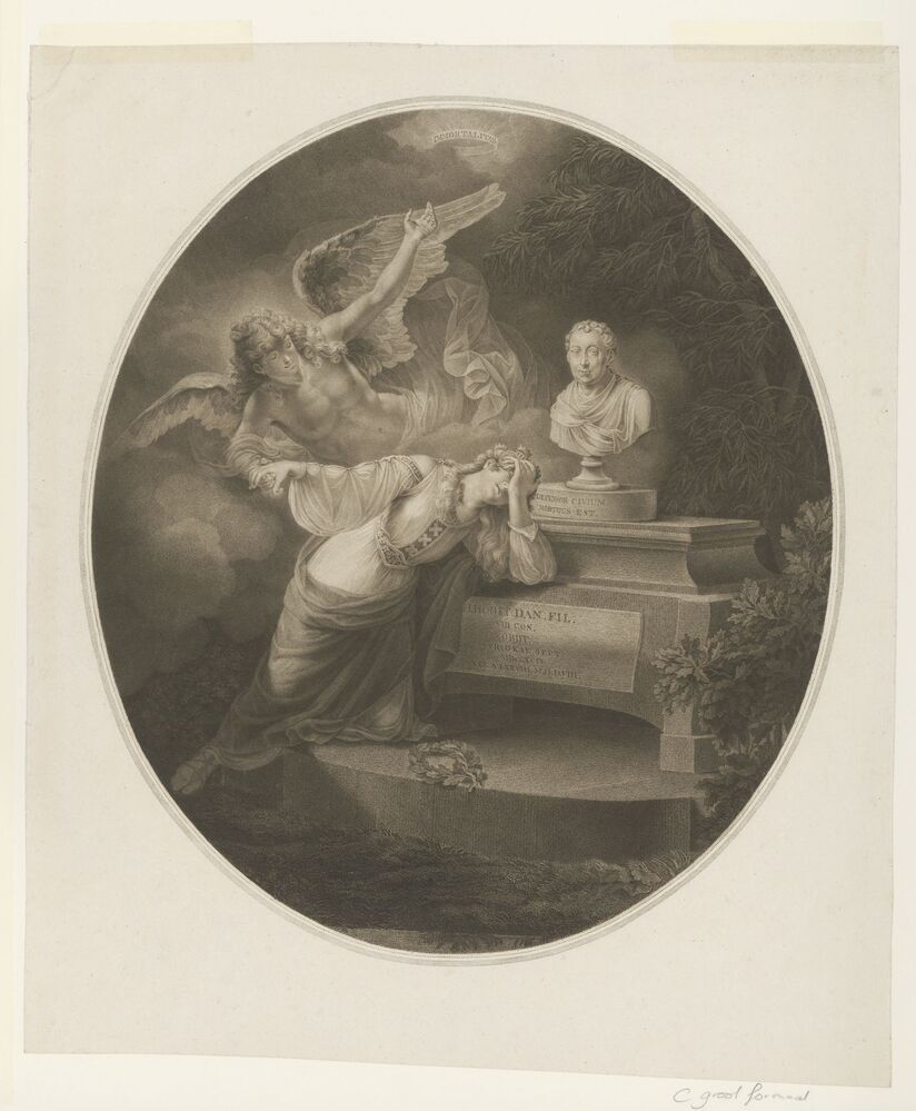 Allegorie op het overlijden van Hendrik Danielsz. Hooft, 1794