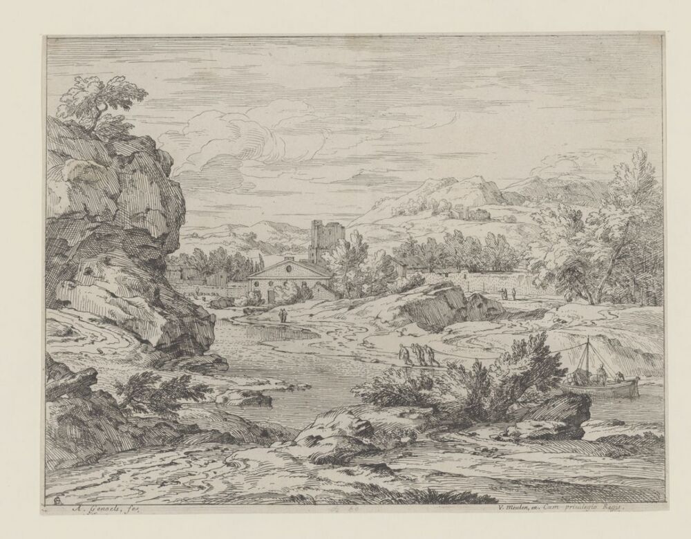 Landschap met rivier