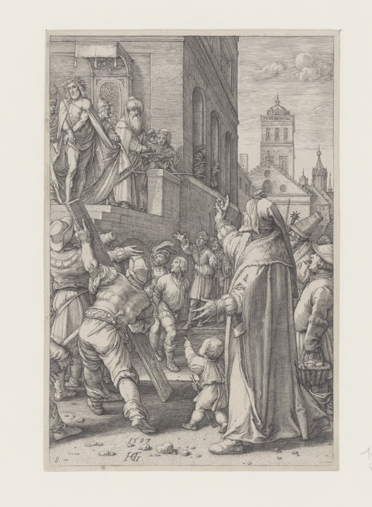 Pilatus laat Christus aan het volk zien (serie De Passie)