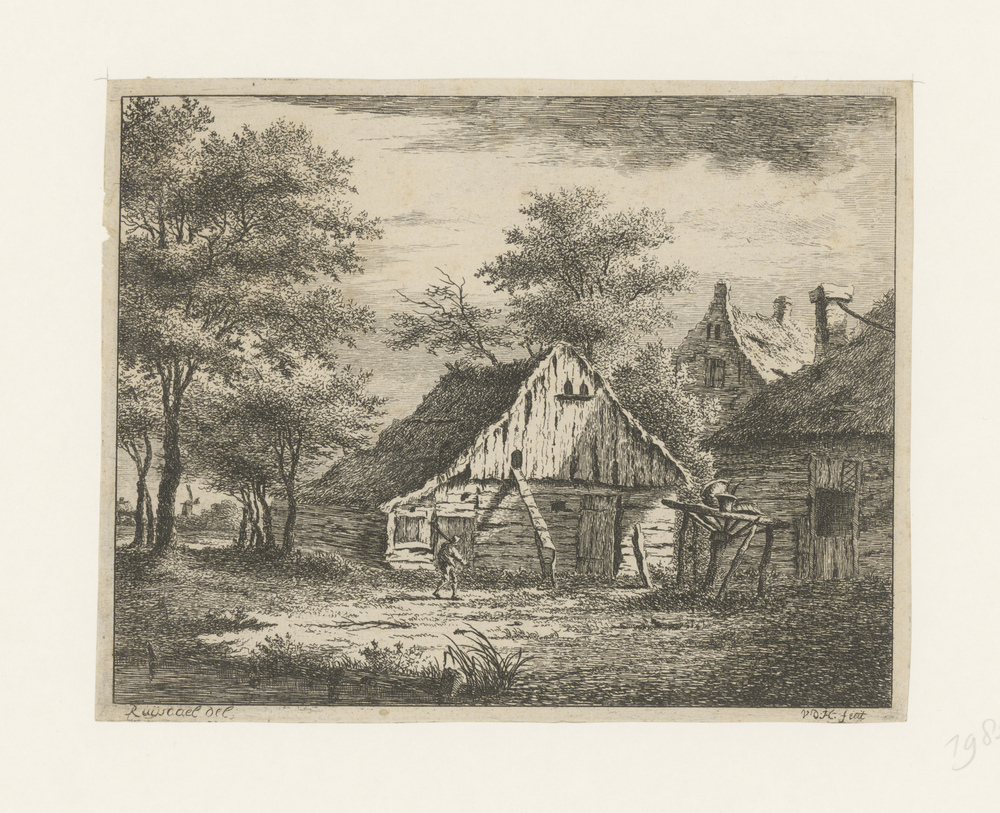 Figuur bij boerenschuur