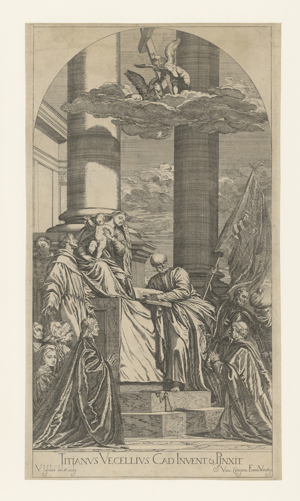 Madonna met het Christuskind voor heiligen