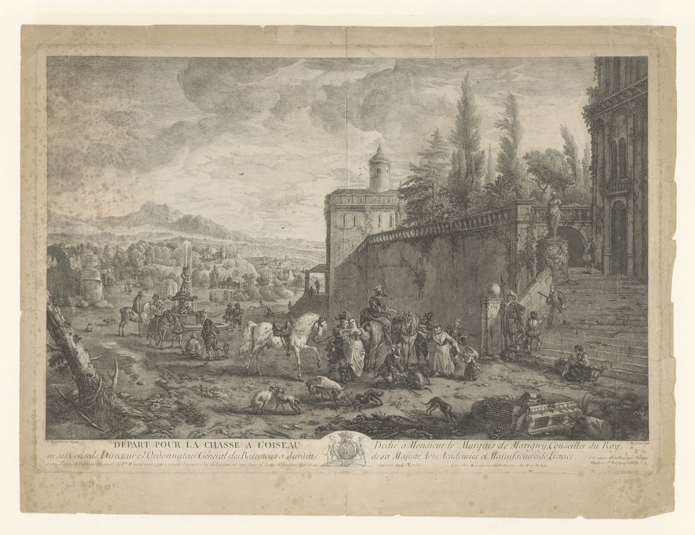 Vertrek voor de jacht op vogels