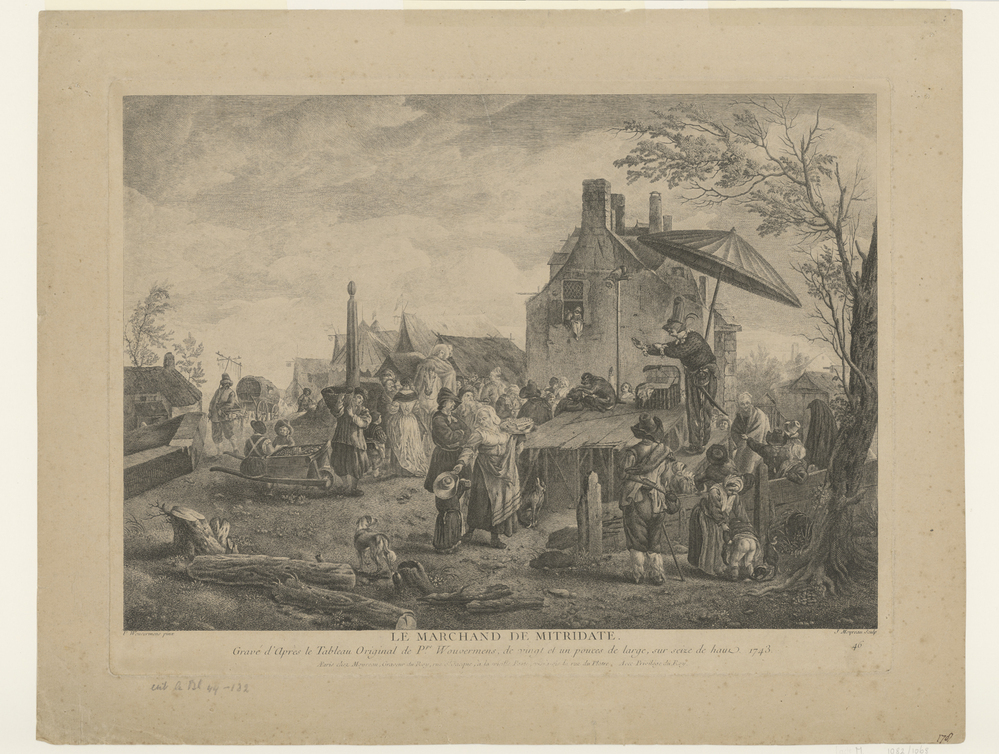 Le marchand de Mitridate (serie Oeuvres de Ph.pe Wouwermans Hollandois)