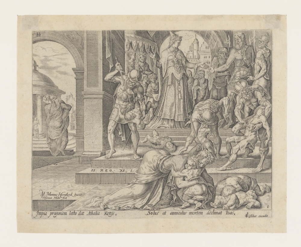 Koningin Atalja laat de koningskinderen doden (serie Geschiedenis van Joas en koningin Atalja)