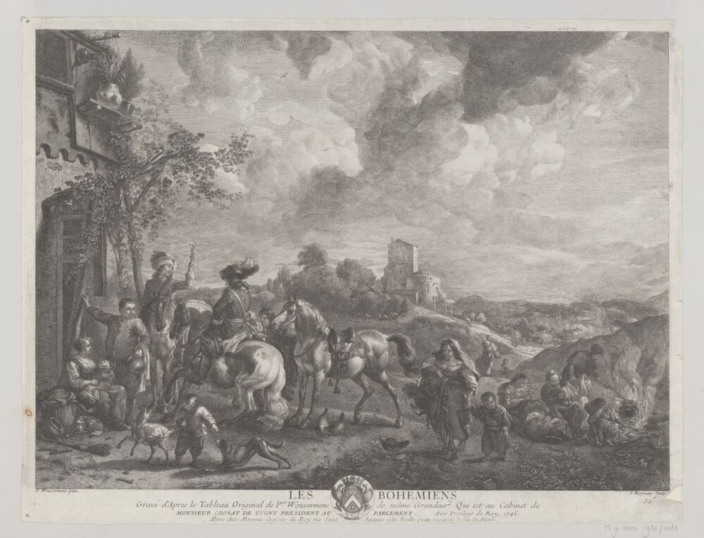 De bohemiens (serie Oeuvres de Ph.pe Wouwermans Hollandois)