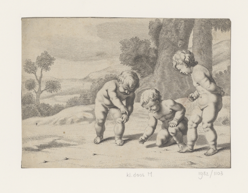 Knikkeren (uit serie B: Spelende kinderen)