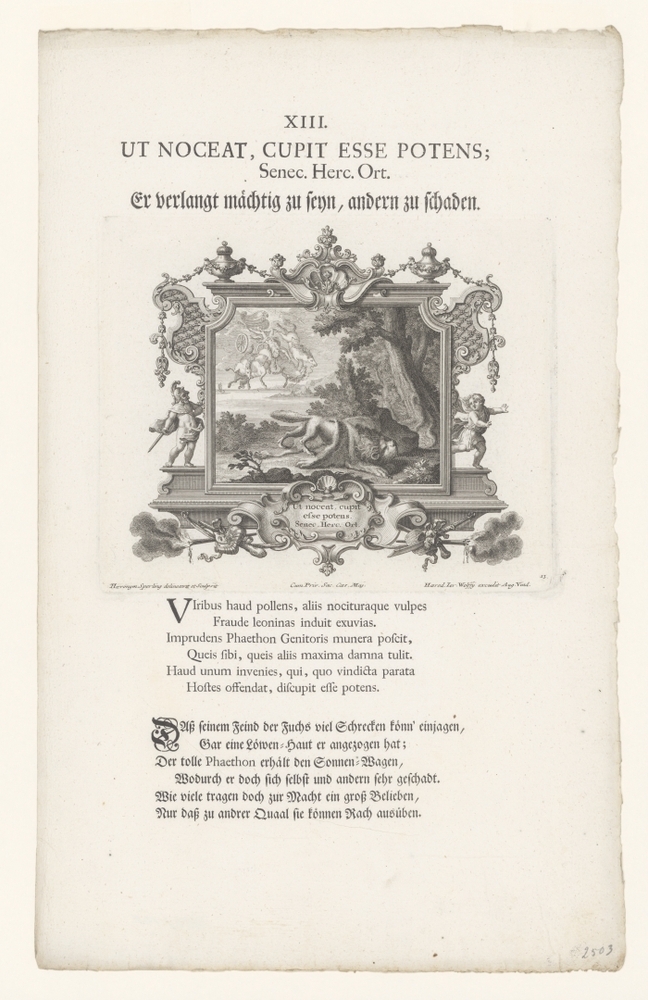 Er verlangt mächtig zu seyn, andern zu schaden