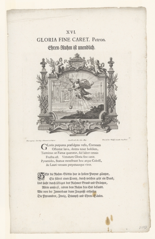 Ehren = Ruhm ist undendlich