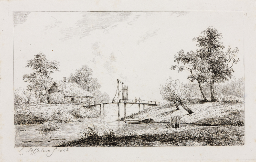 Vissers op een brug (serie: Derde suite)