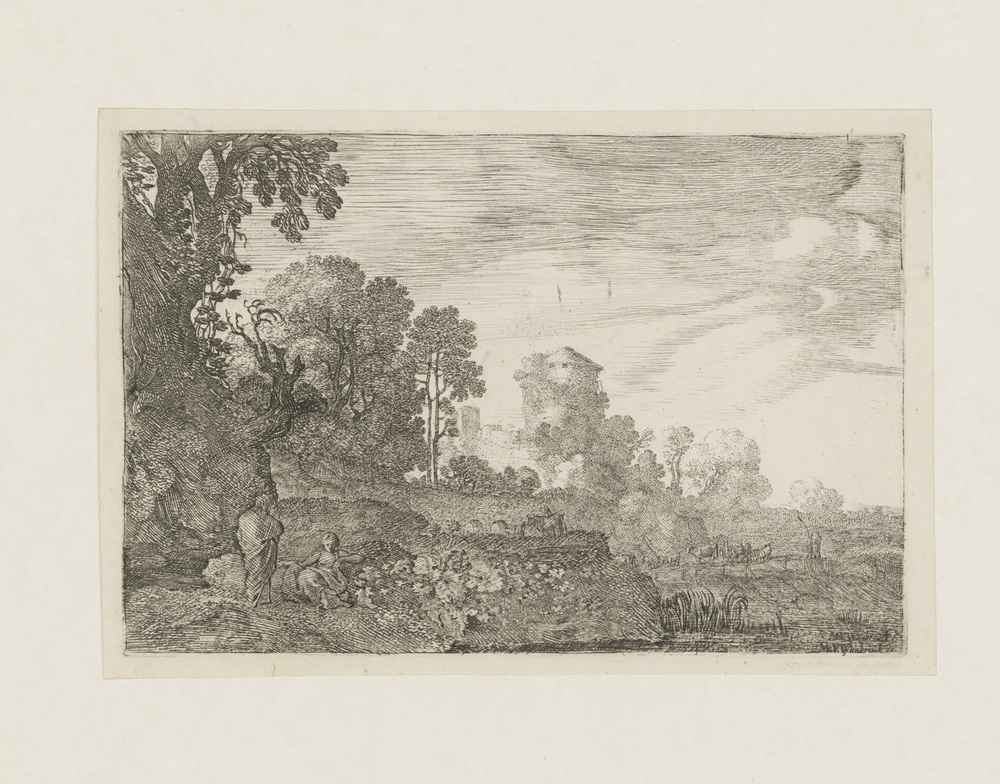 Landschap met figuurtjes