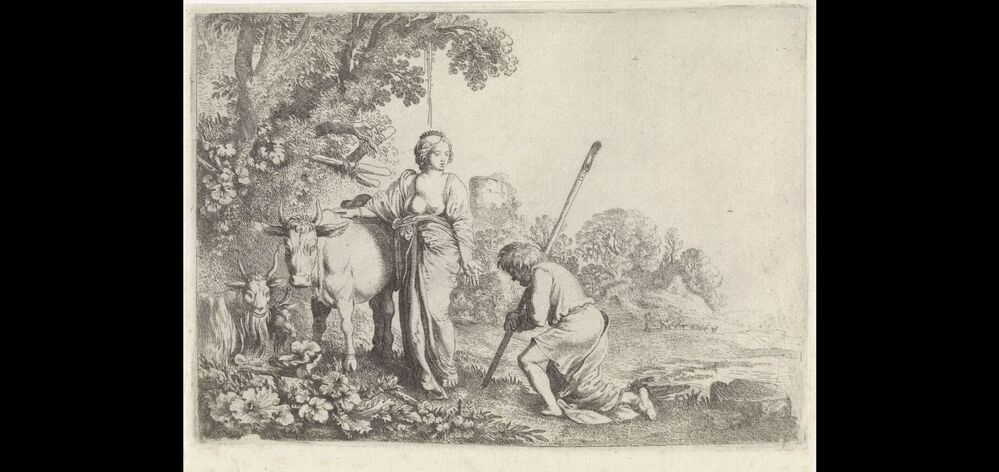 Juno draagt Argus op Io te bewaken (serie Mercurius en Argus)