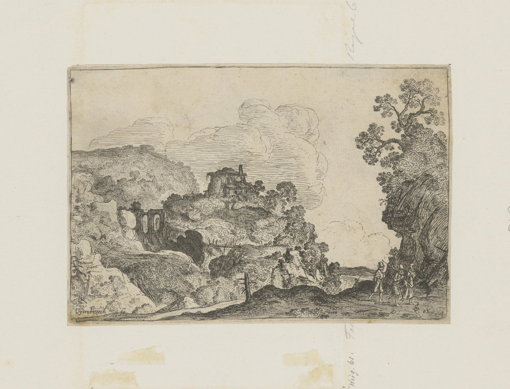 Rotslandschap met figuurtjes