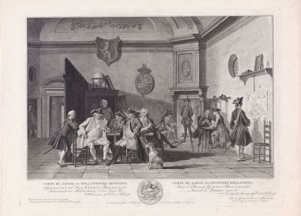 Corps de Garde van Hollandsche Officiers / Corps de Garde des Officiers Hollandois