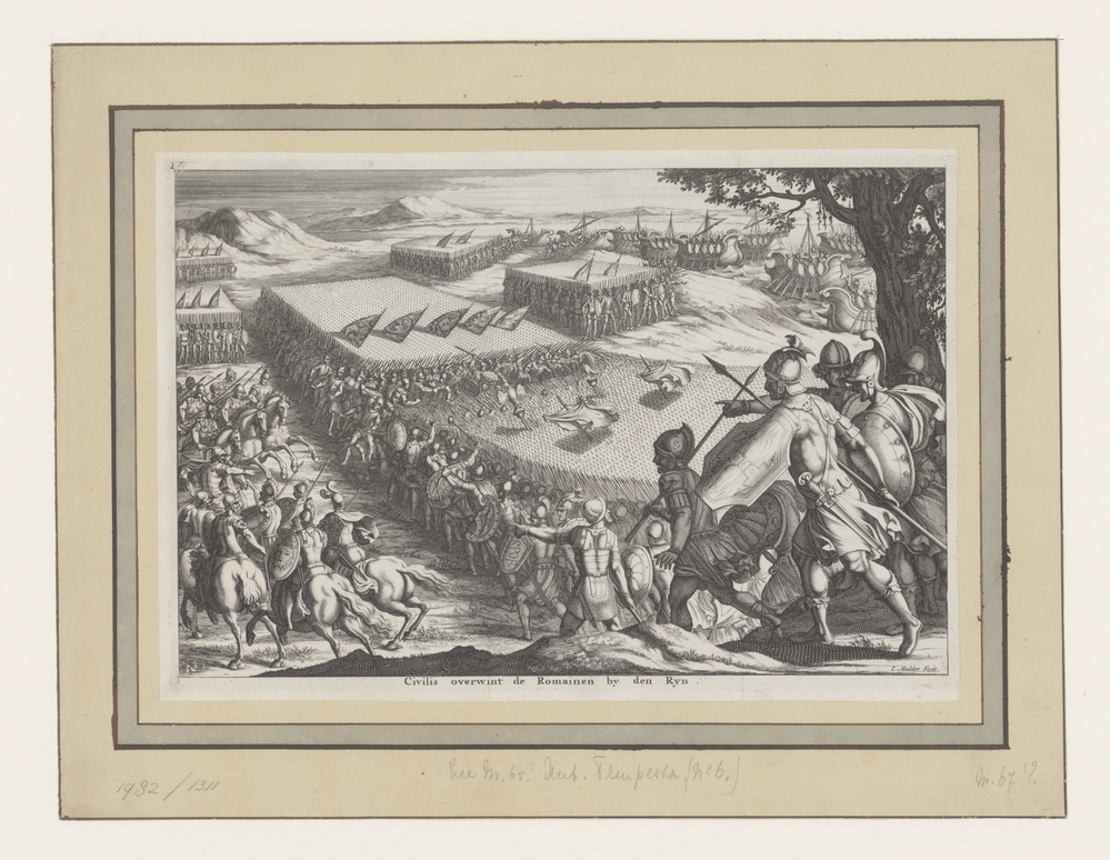 Civilis overwint de Romainen bij den Ryn