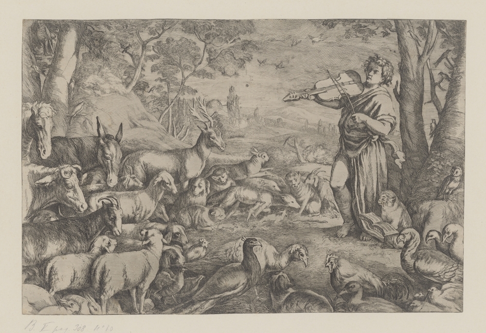 Orpheus temt de dieren
