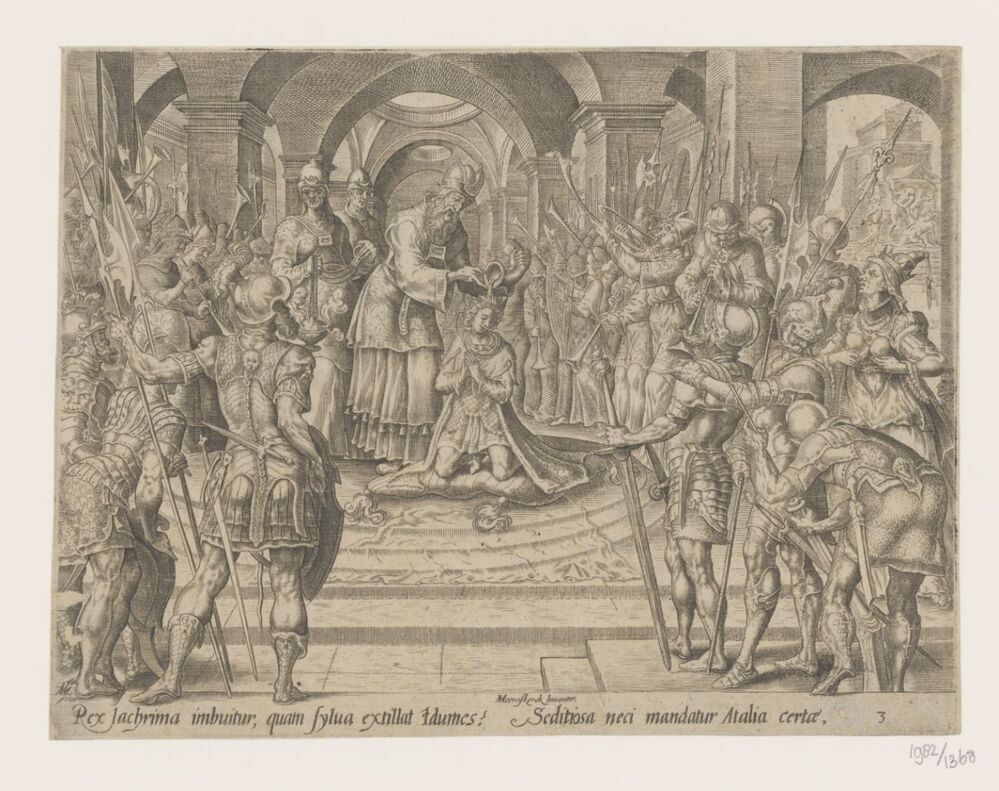 Jojoda zalft Joas (serie Geschiedenis van Joas en koningin Atalja)