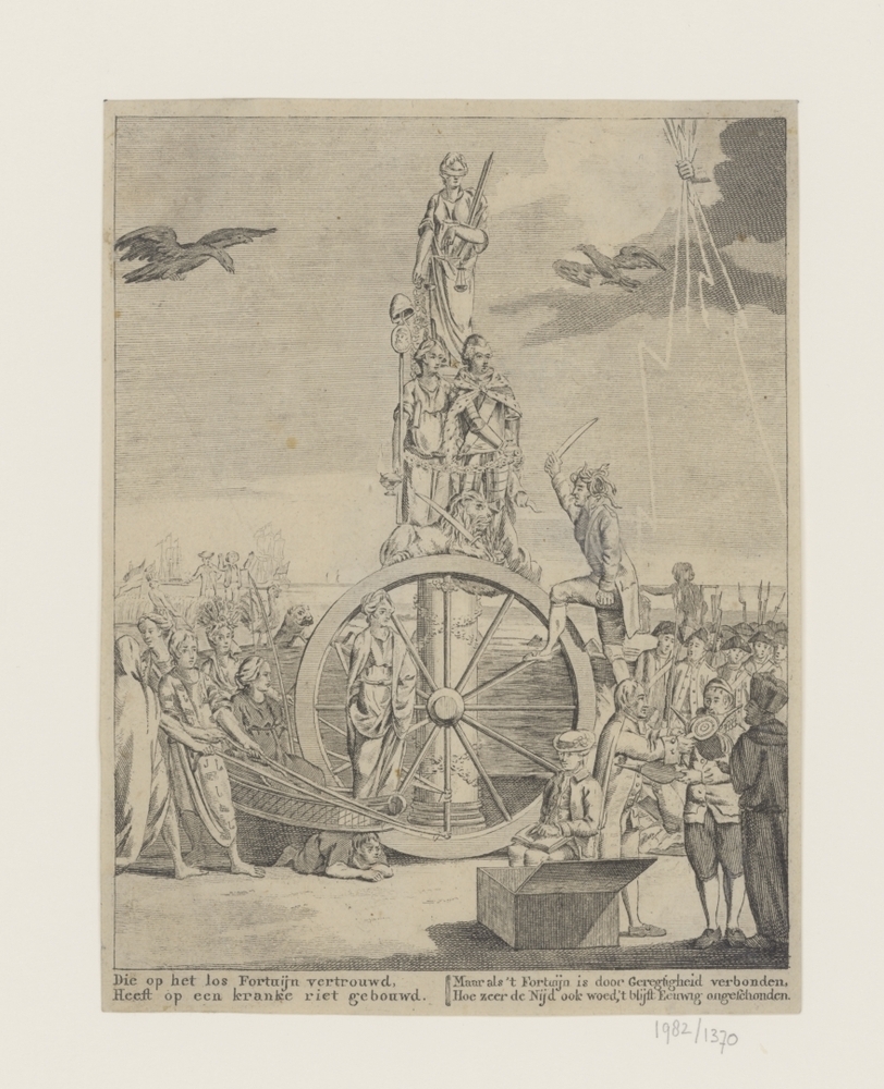 Die op het los Fortuijn vertrouwd, Heeft op een kranke riet gebouwd