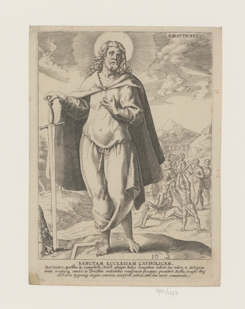 S. Mattheus (serie: Thesaurus novi Testamenti elegantissimis iconibus expressus continens historias atque miracula doni nostri Iesu Christi)