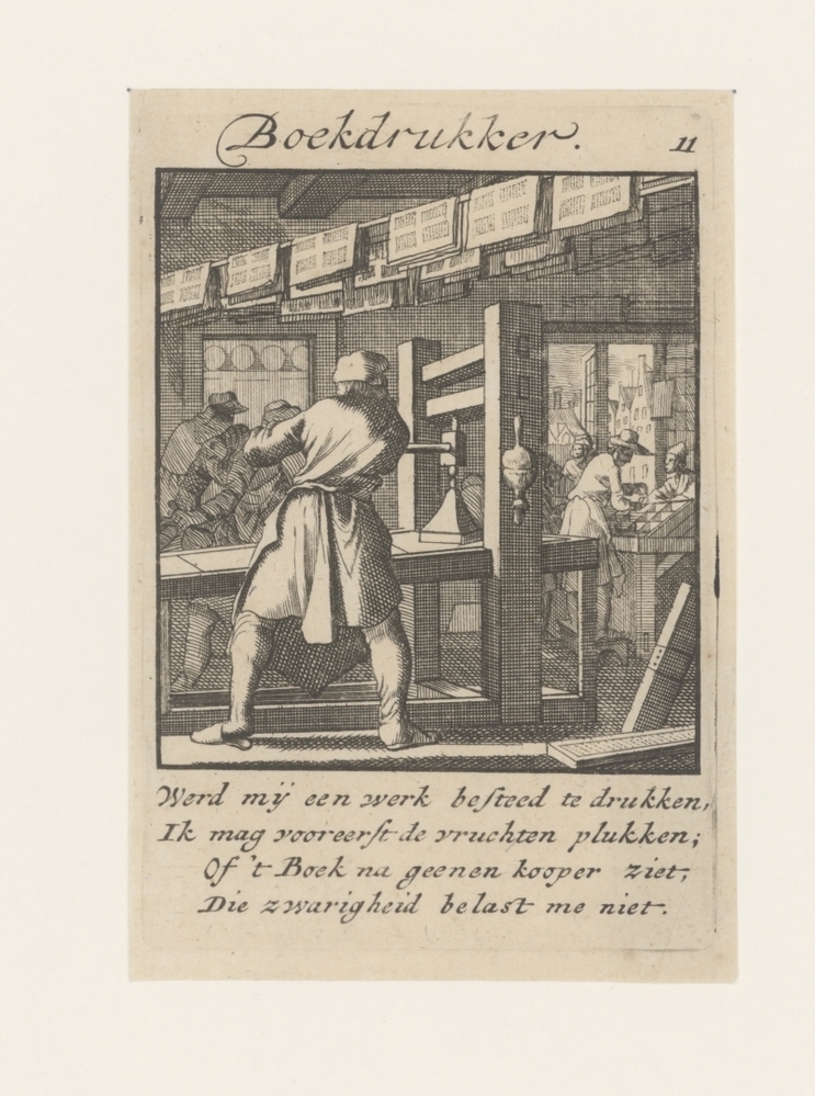 De boekdrukker (uit de serie: 100 ambachten)