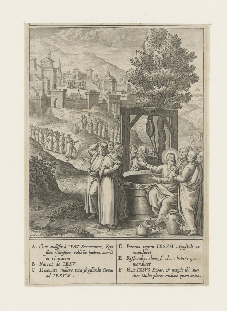 Christus en zijn leerlingen bij de put in Sichar