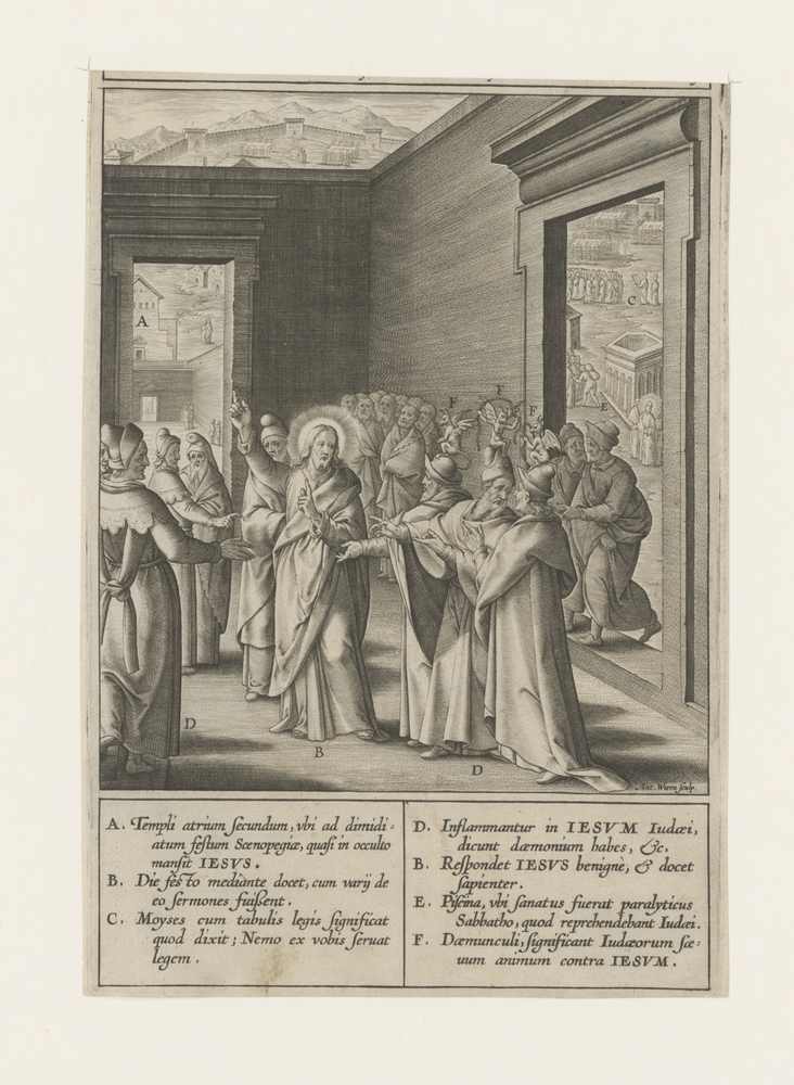 Preek van Christus in de tempel