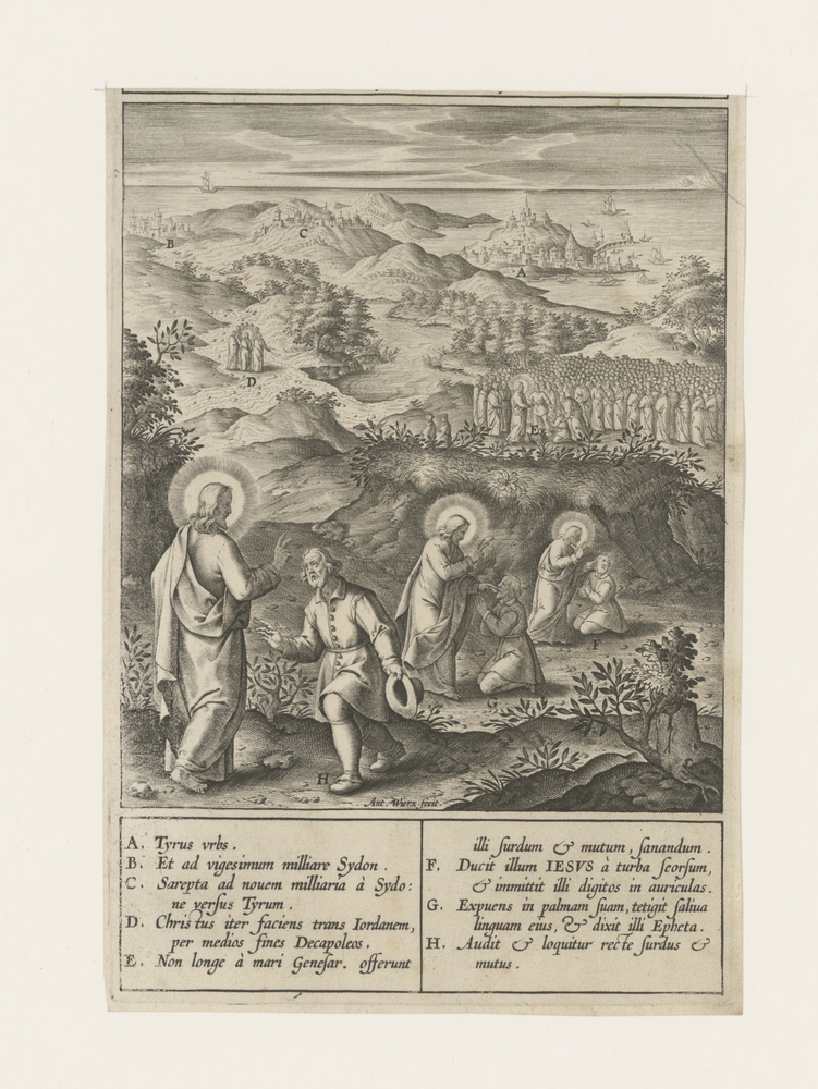 Christus geneest een doofstomme man