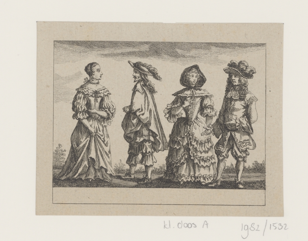 Twee gekostumeerde paren