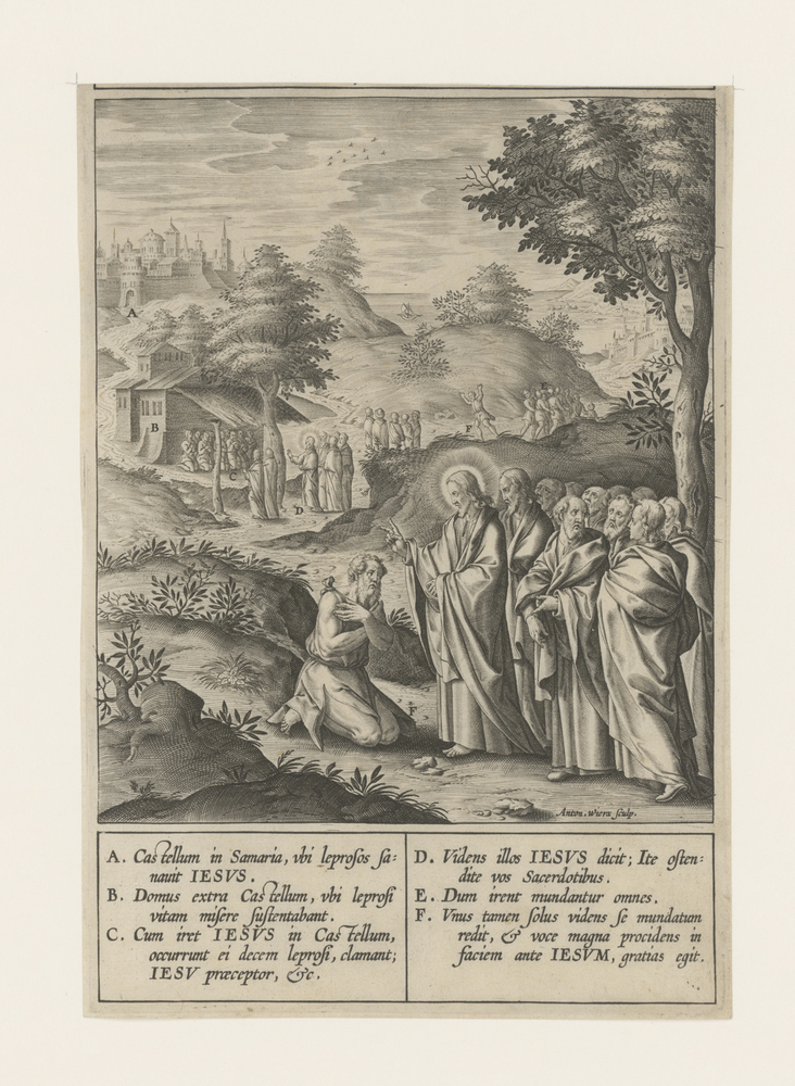 Christus geneest een melaatse