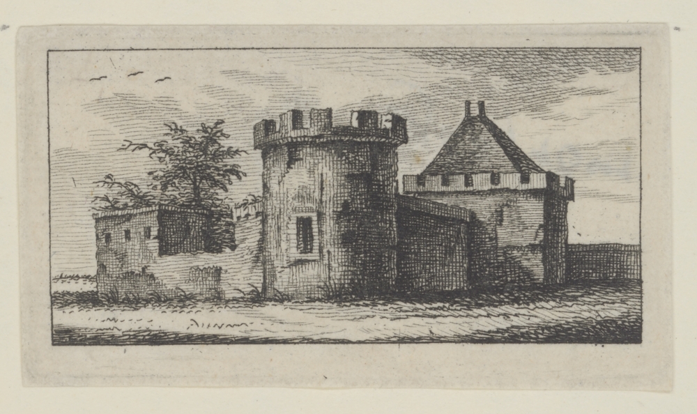 Landschap met een fort (serie: Landschapjes, Rúwientjes enz.)