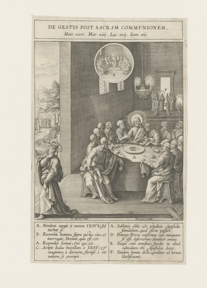Na afloop van het Laatste Avondmaal