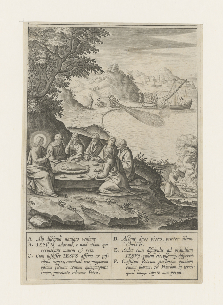 Christus en zijn discipelen aan het meer van Tiberias
