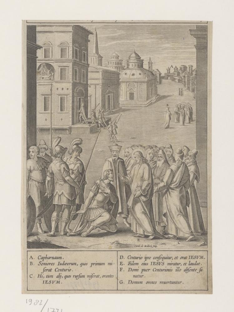 Hoofdman van Kafarnaüm smeekt Christus om hulp