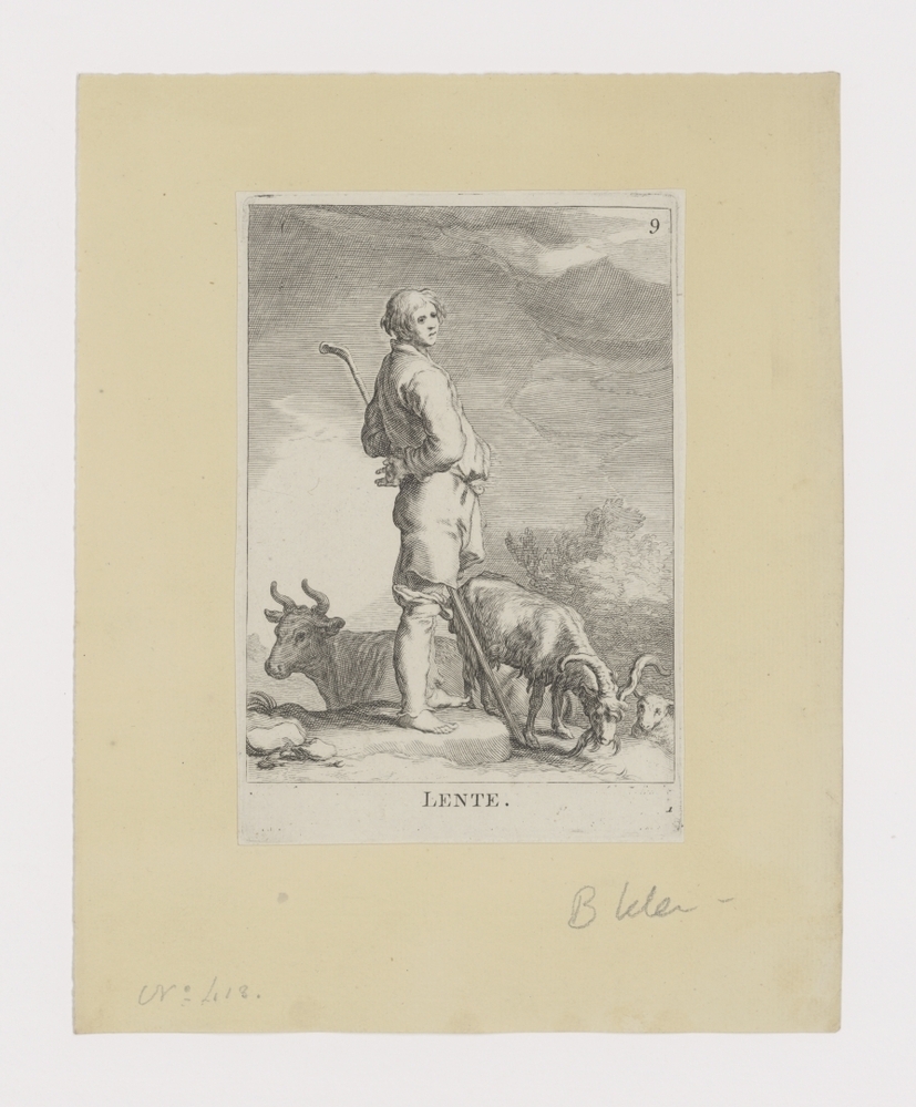 Lente (serie: 16 prenten uit verschillende series van Cornelis en Frederik Bloemaert)