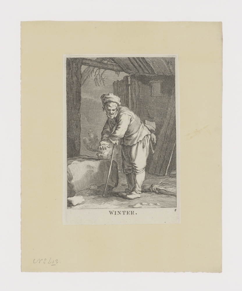 Winter (serie: 16 prenten uit verschillende series van Cornelis en Frederik Bloemaert)