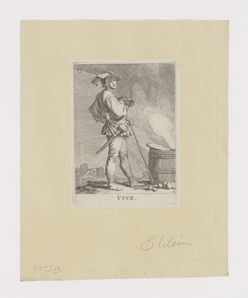 Vuur (serie: 16 prenten uit verschillende series van Cornelis en Frederik Bloemaert)