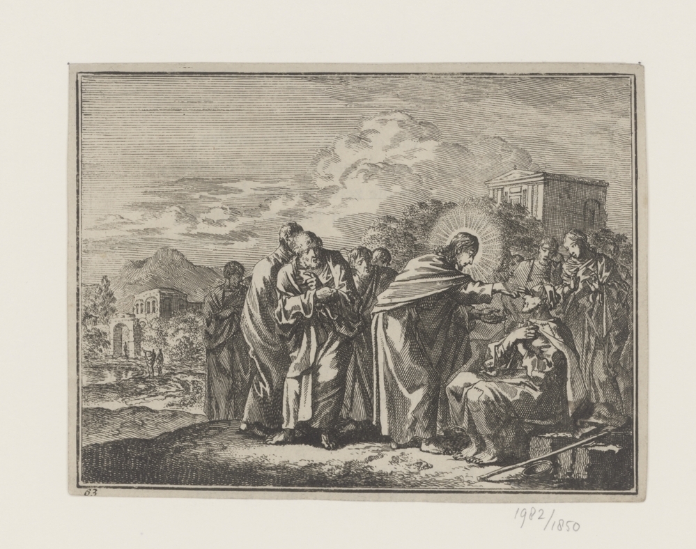 Christus geneest een man die blind geboren is