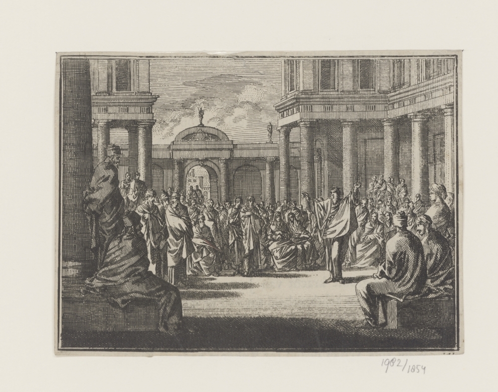 Paulus voor de leden van de Areopagus in Athene