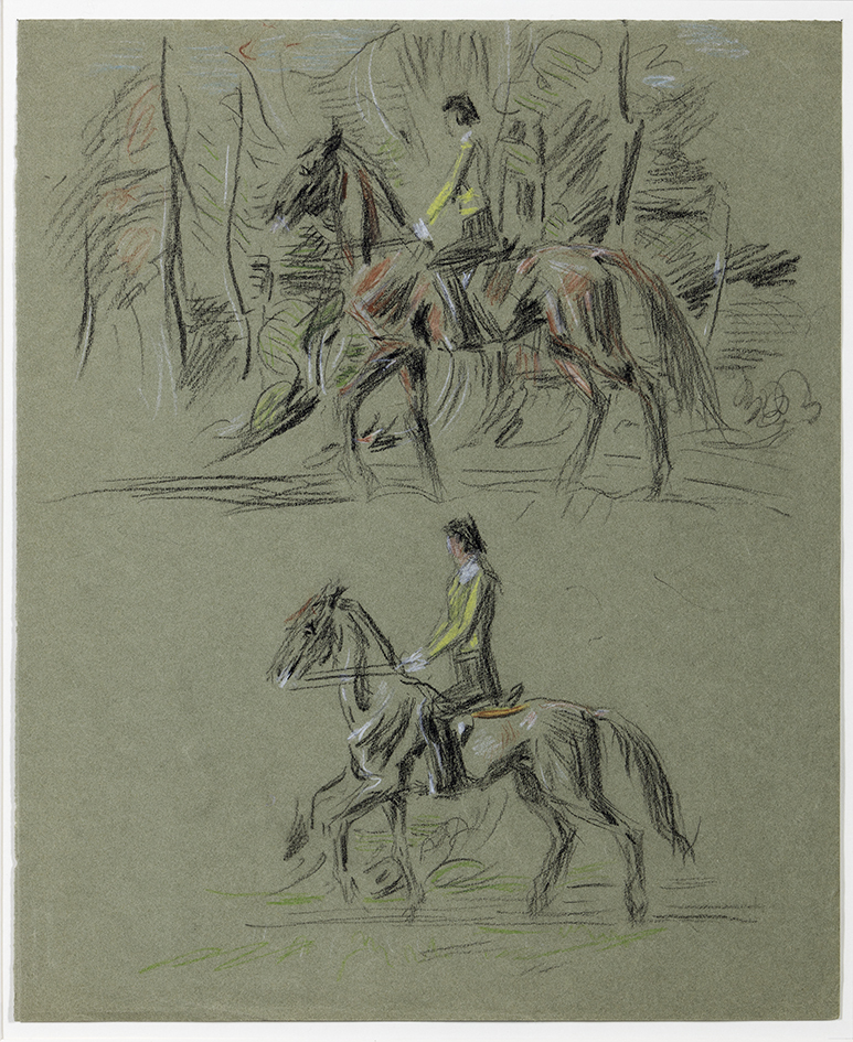Studie van twee ruiters