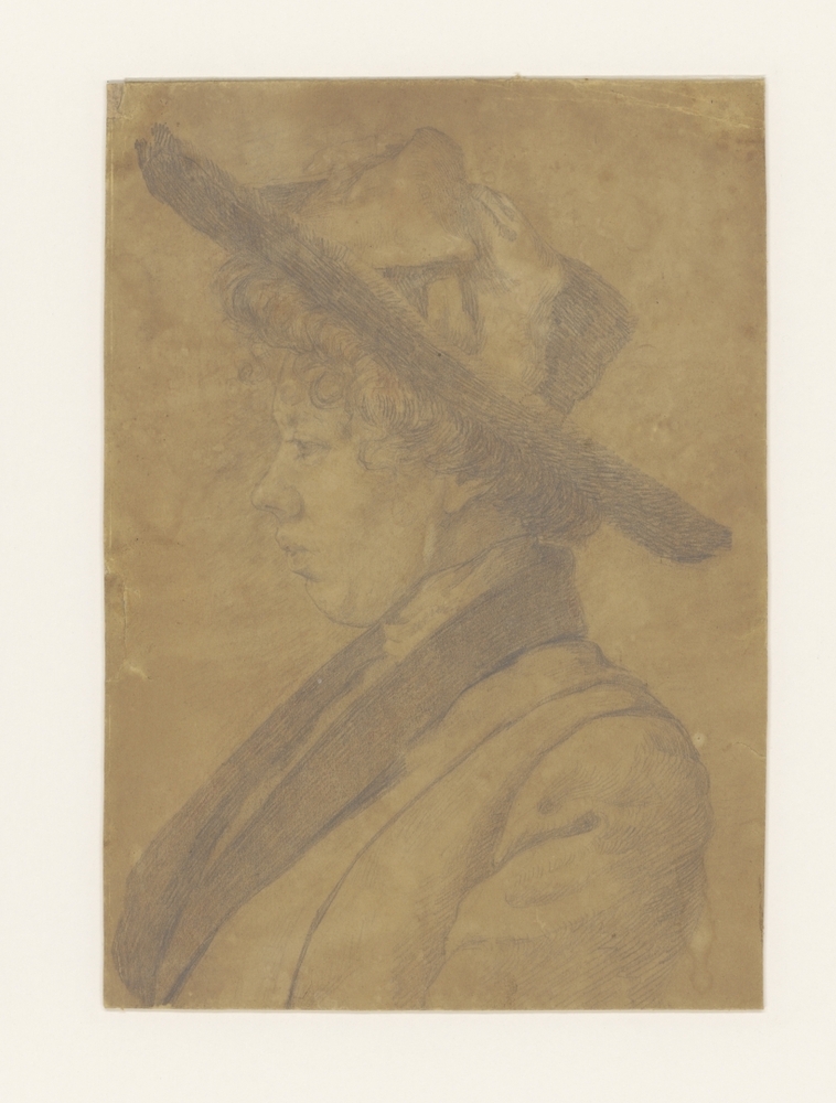 Een jonge vrouw met hoed