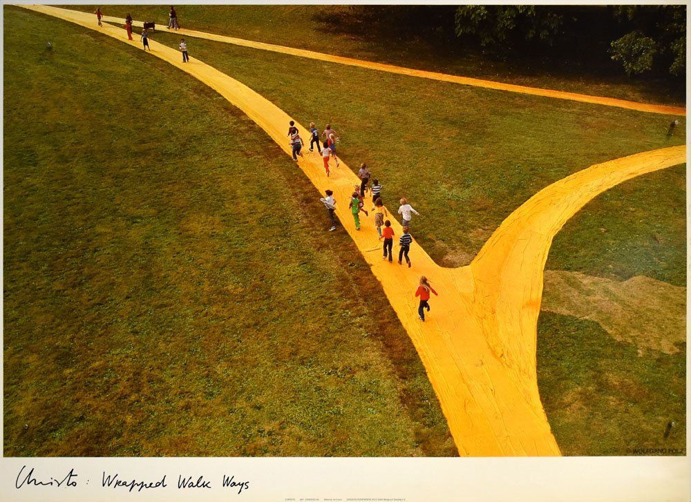 Art Zanders 80, Wrapped Walk Ways, Loose Park, Kansas City, 1977-1978