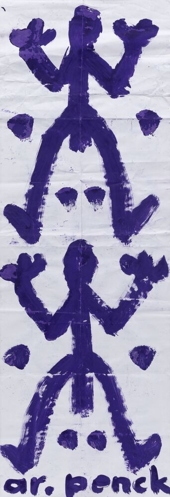 Ontwerp affiche A.R. Penck, Groninger Museum