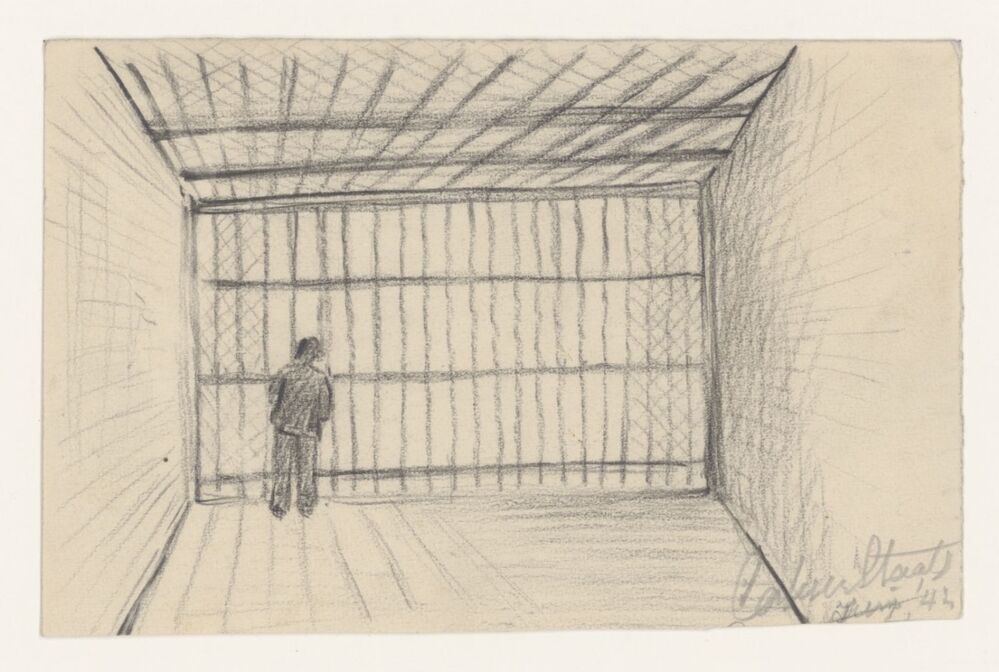 Gevangene voor tralies