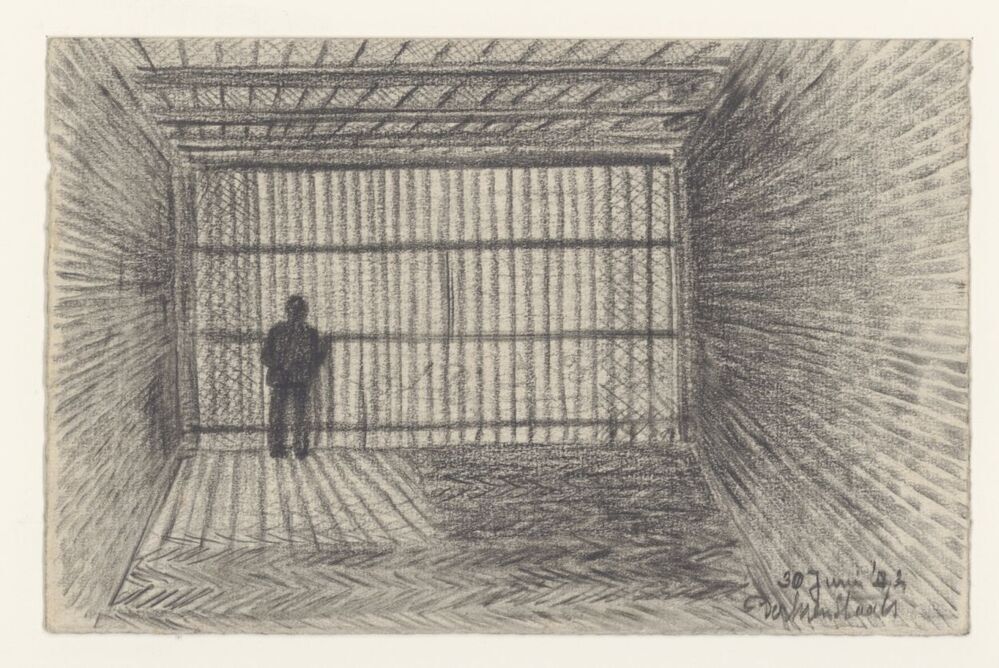 Gevangene voor tralies