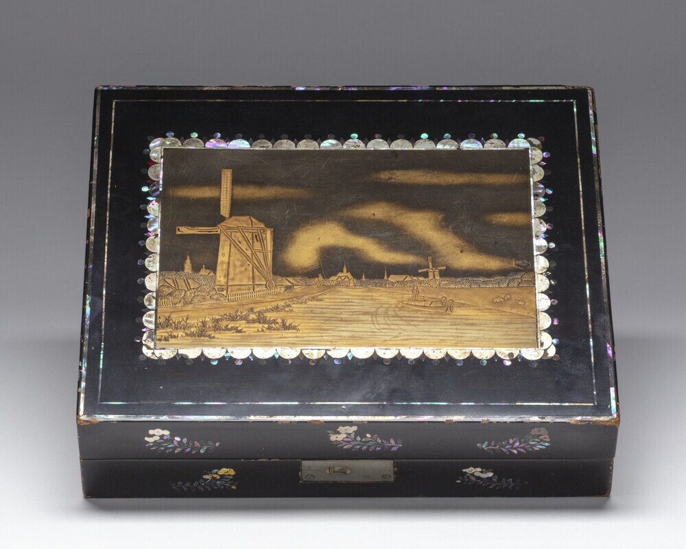 Rechthoekige lakdoos