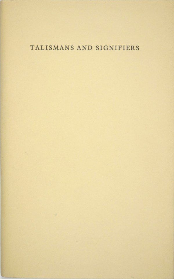 Talismans and Signifiers (with 'Sphere into Cube')