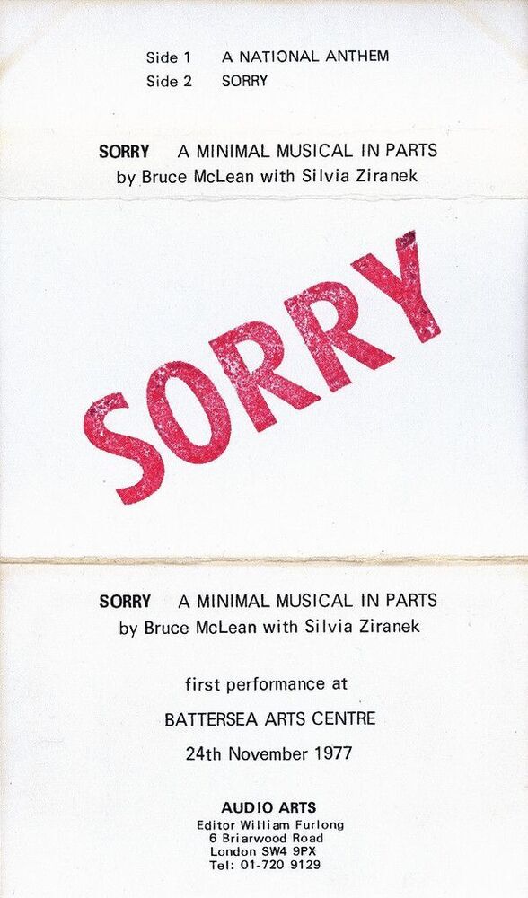 Sorry (a minimal music in parts)