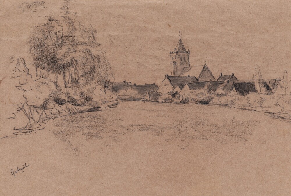 Dorp aan rivier: Zalk bij Kampen?