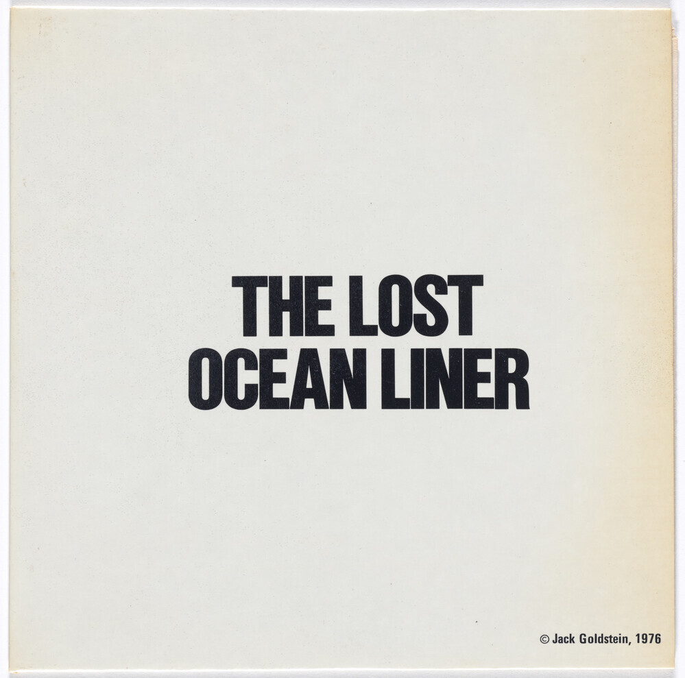 A Suite of Nine Records (sound effects) - The Lost Ocean Liner